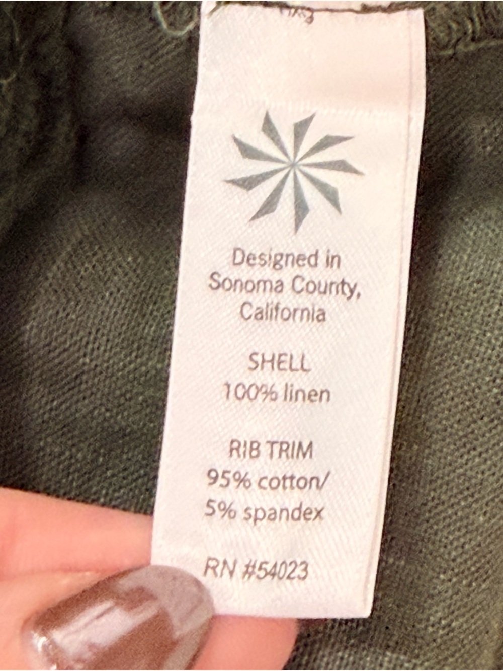 Athleta Seline Linen Mini Skirt Olive Green Drawstring Pockets Size 2 - Picture 10 of 10